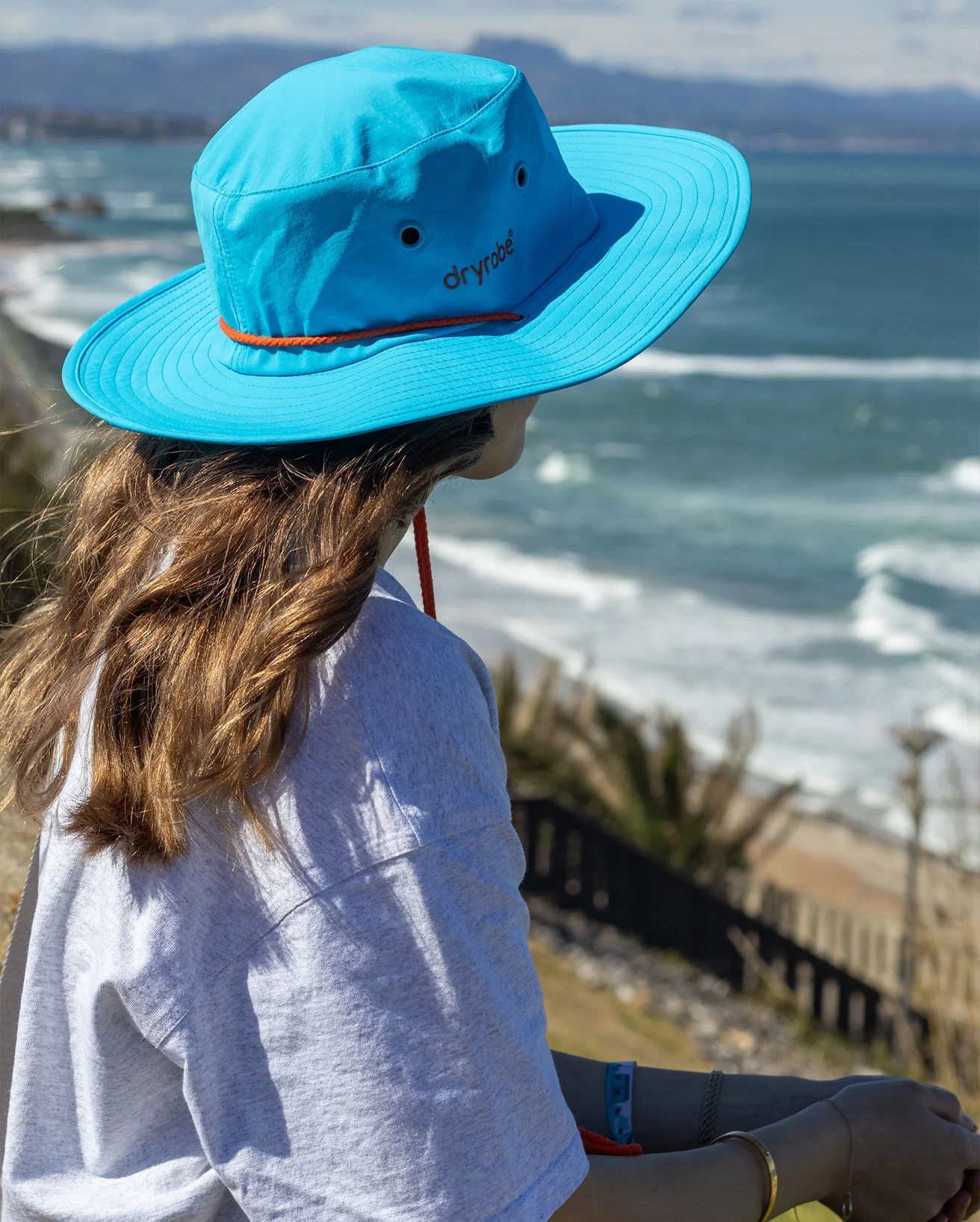 Blue Quick Dry Brimmed Hat - Image 12