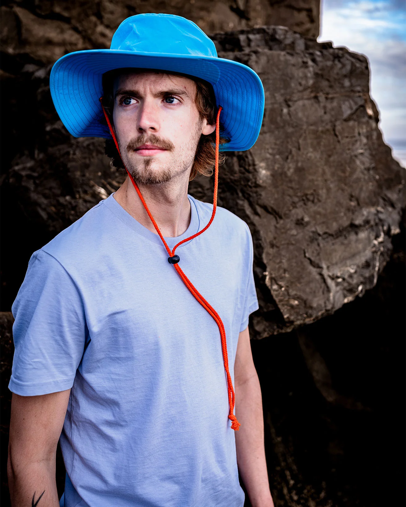 Blue Quick Dry Brimmed Hat - Image 4