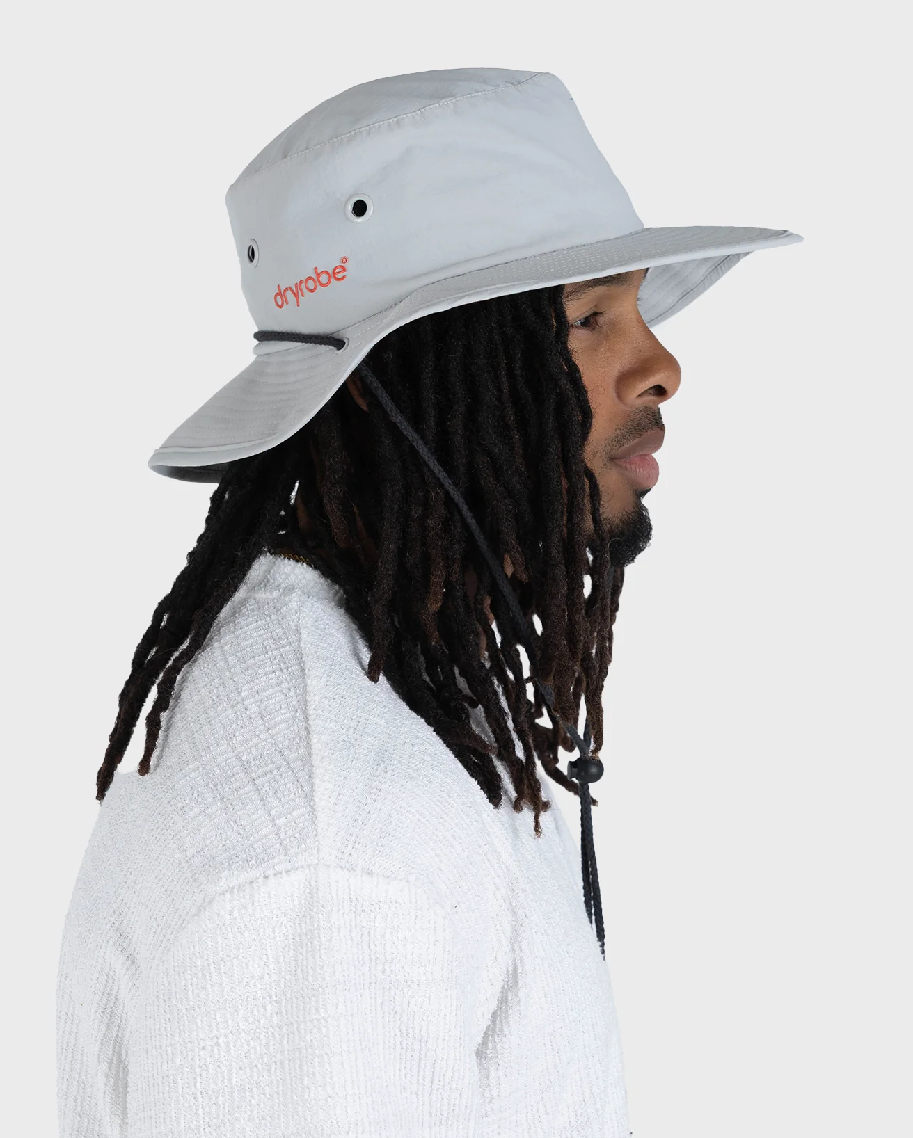 Light Grey Quick Dry Brimmed Hat - Image 3