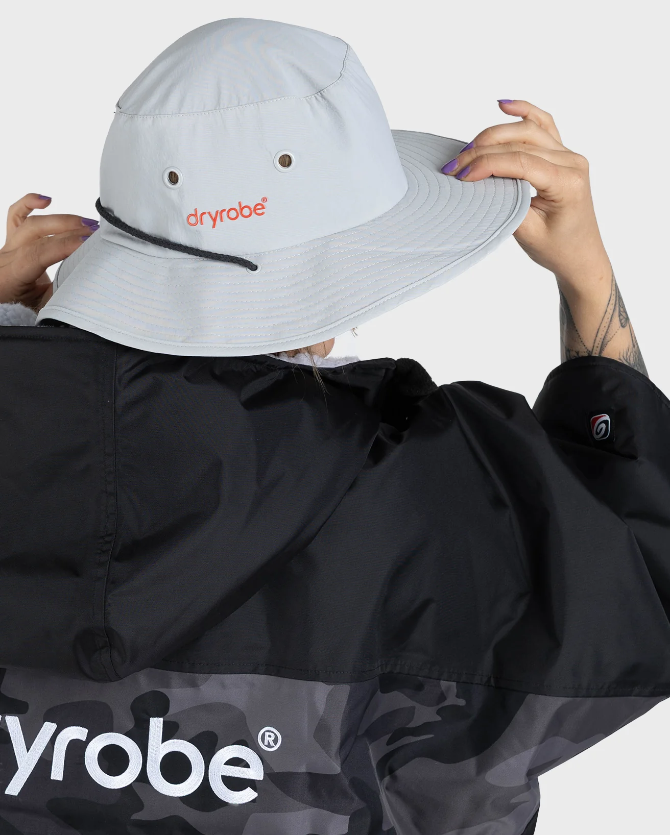 Light Grey Quick Dry Brimmed Hat - Image 4