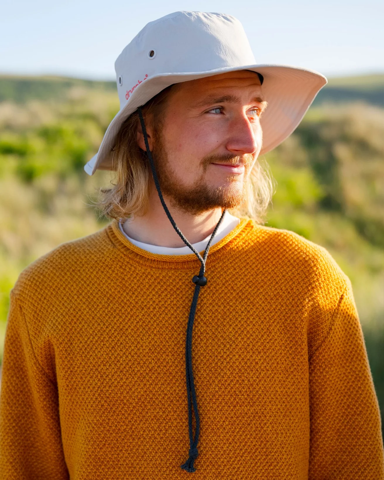 Light Grey Quick Dry Brimmed Hat - Image 7