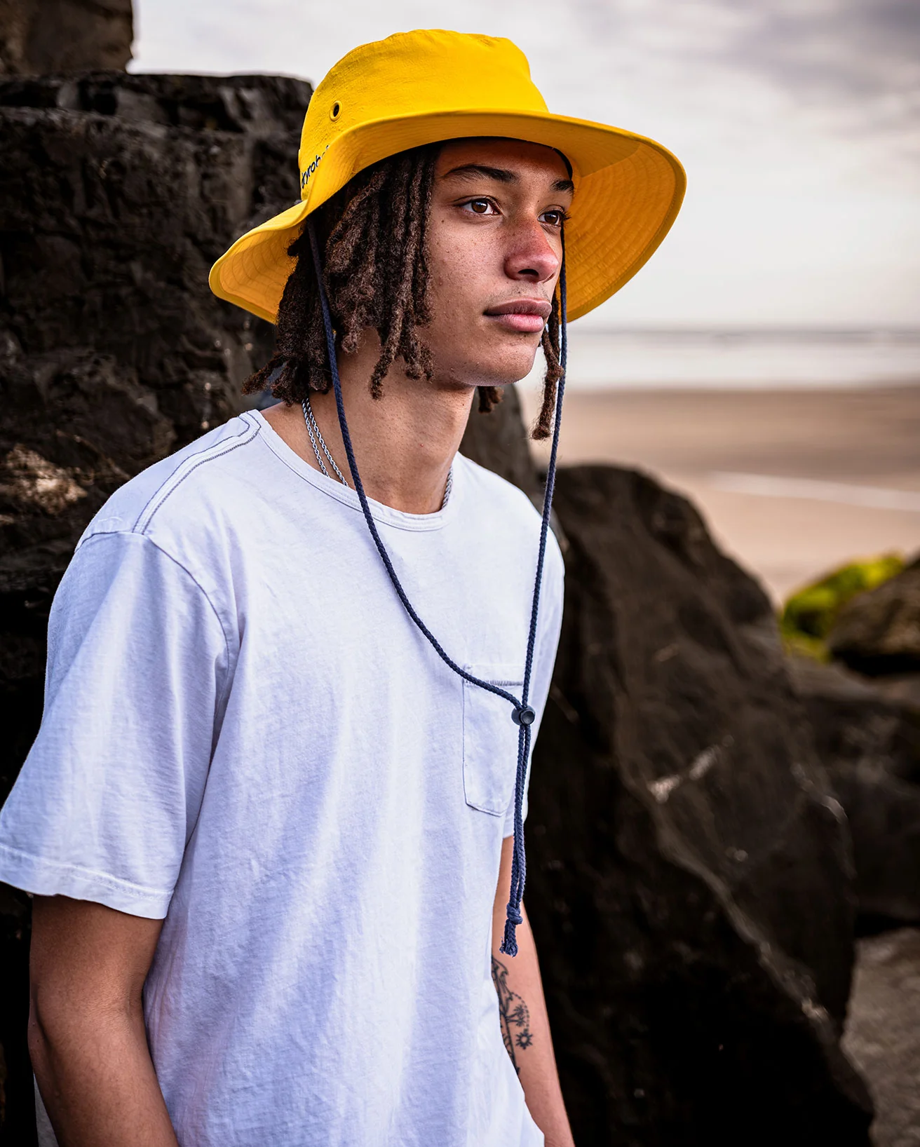 Yellow Quick Dry Brimmed Hat - Image 12