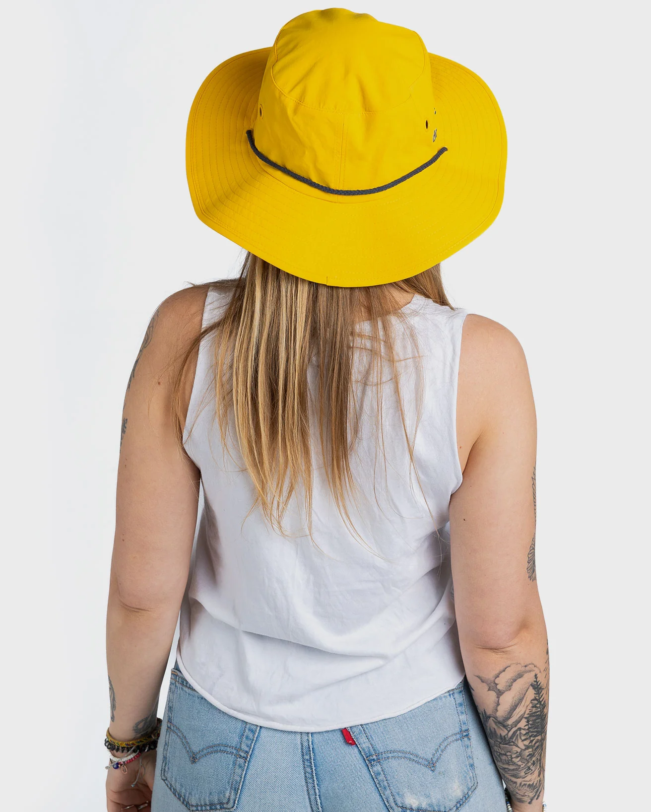 Yellow Quick Dry Brimmed Hat - Image 3