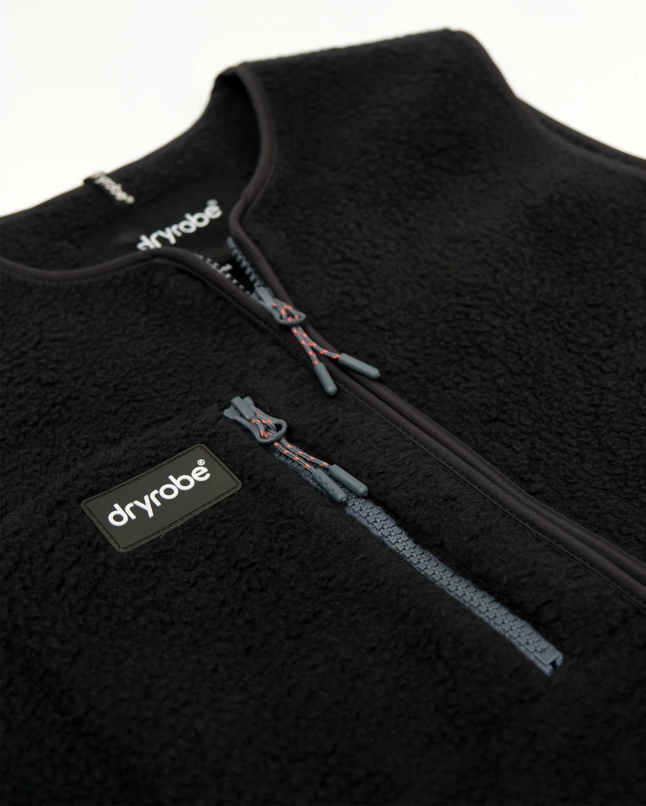 Black Thermal Unisex Fleece Gilet - Image 8