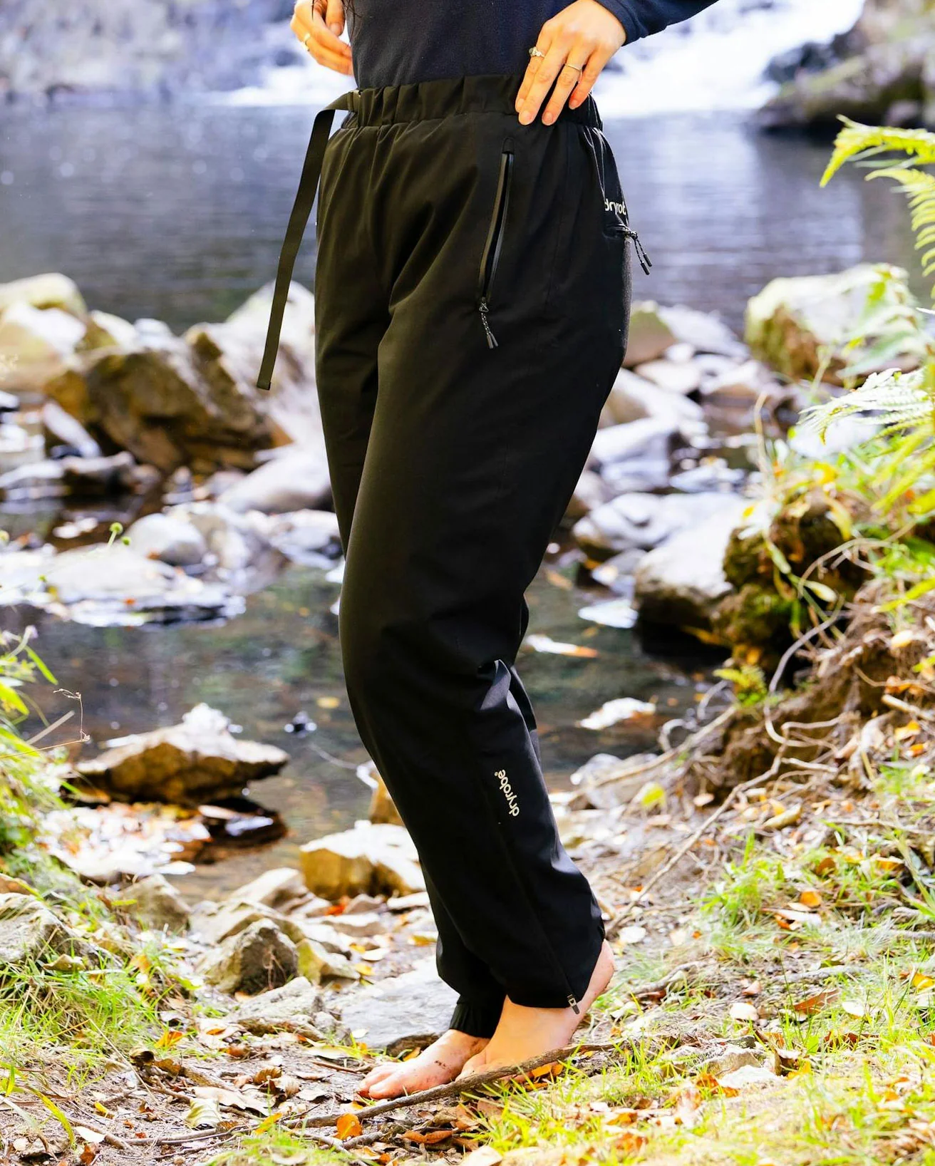 Black Thermal Unisex Trousers - Image 6