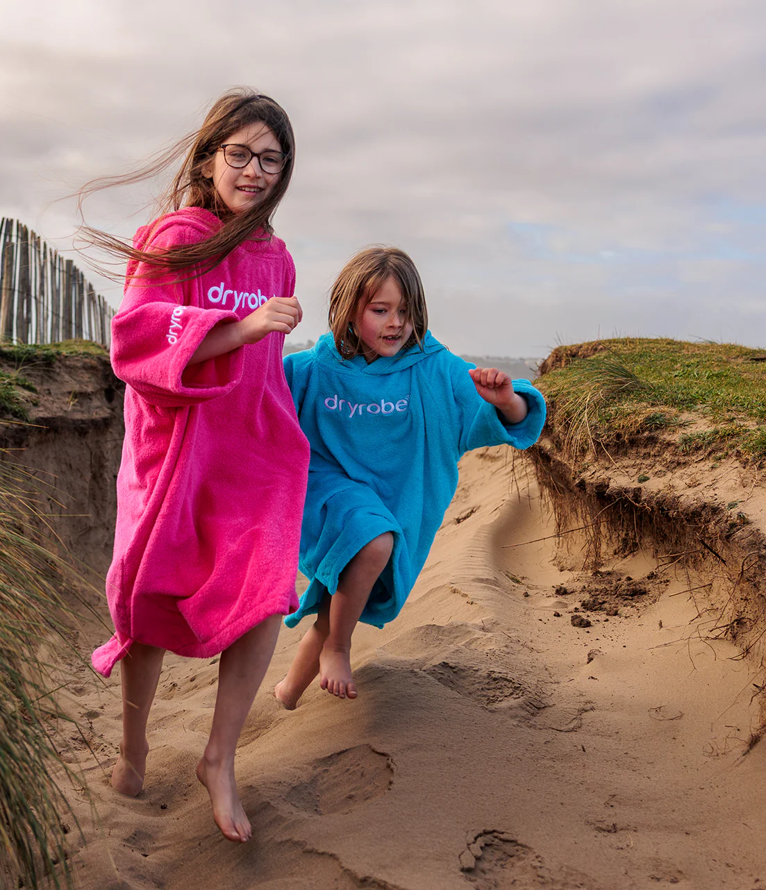 Hot Pink Kids Organic Towel Changing Robe - Image 7