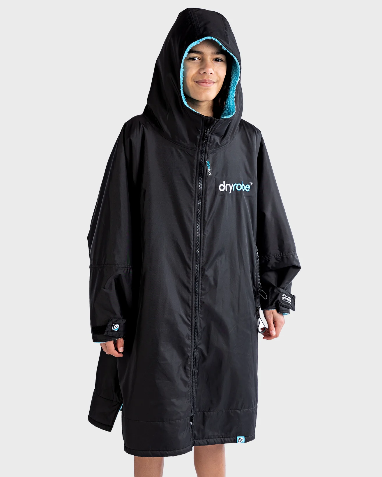 Black Blue Kids Advance Changing Robe - Image 3