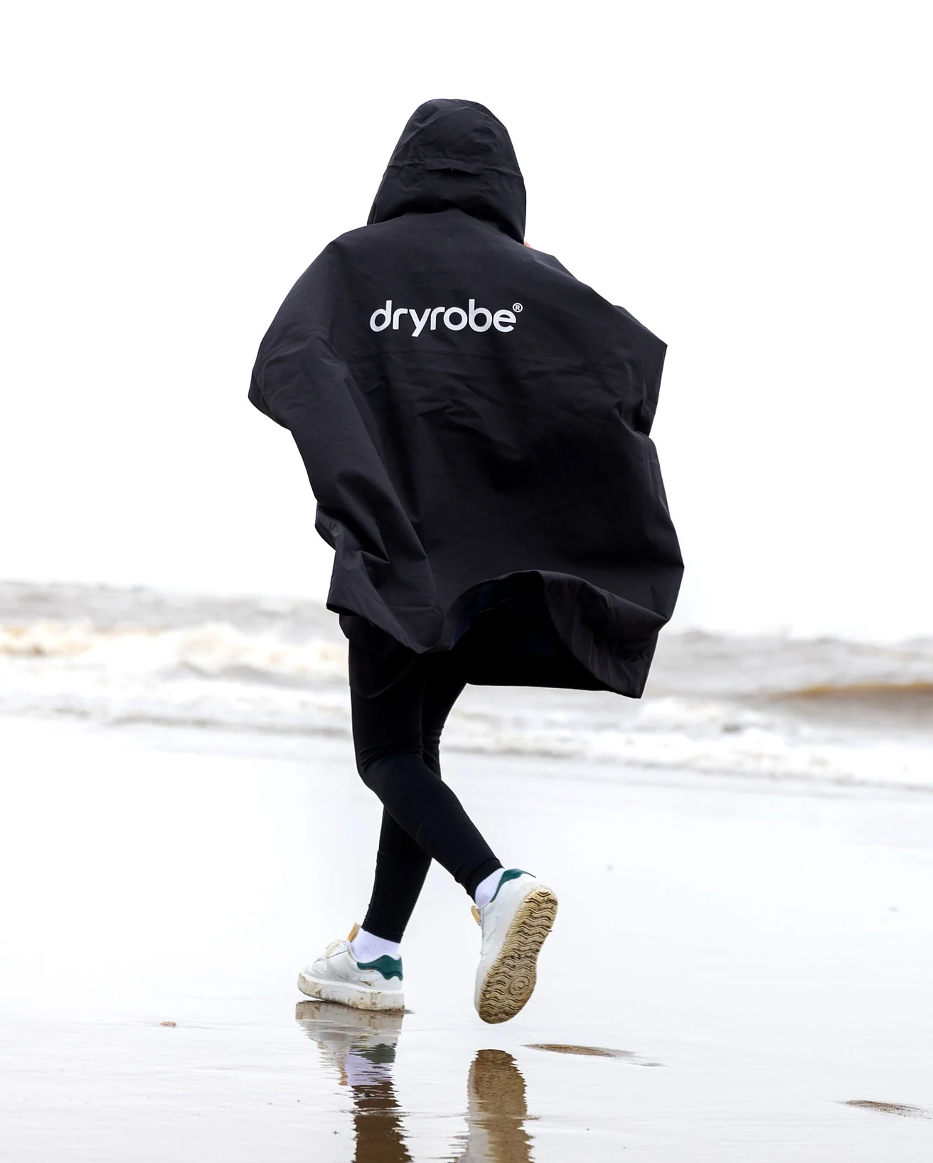 Black Rainproof Kids Poncho - Image 4