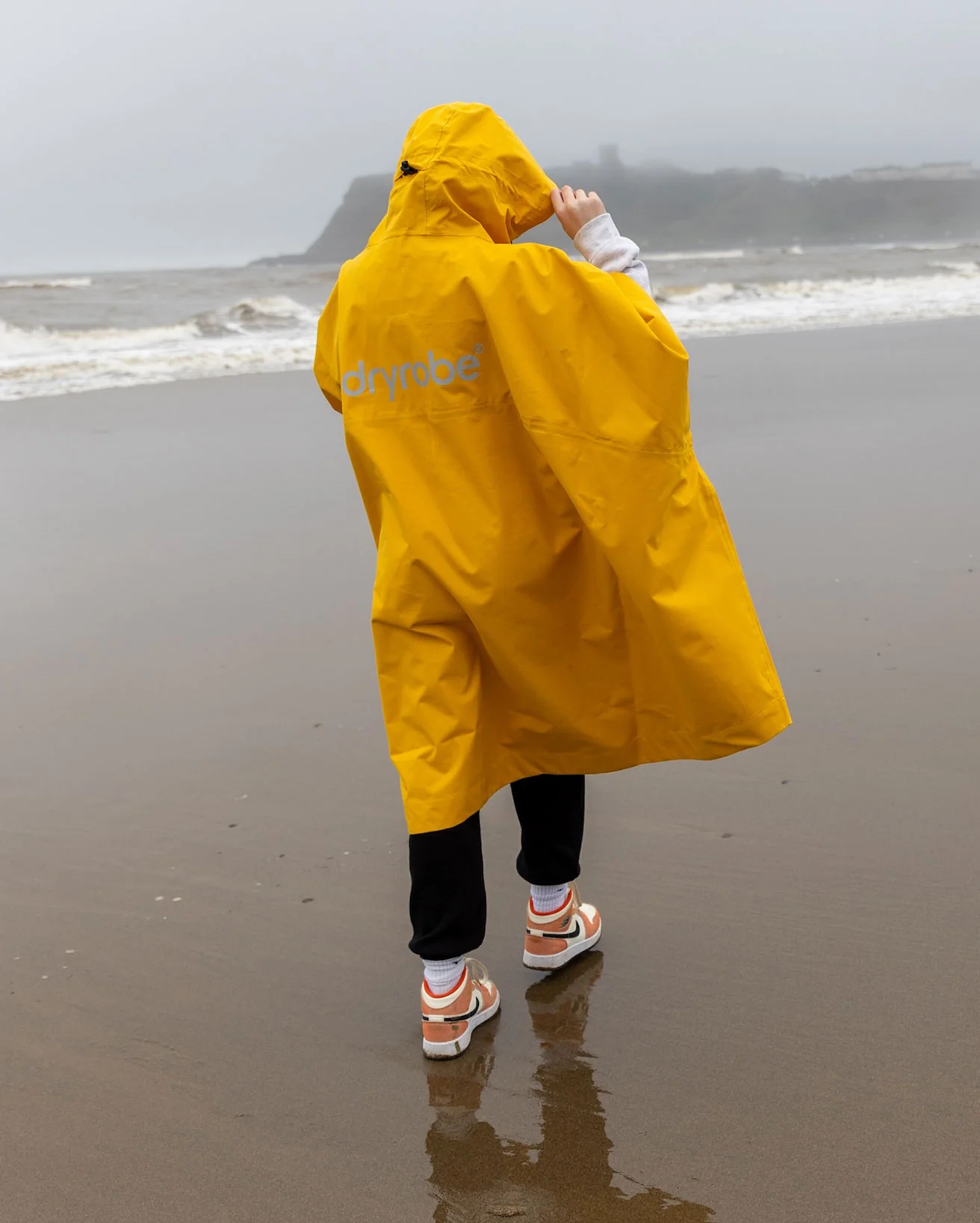 Yellow Rainproof Kids Poncho - Image 4