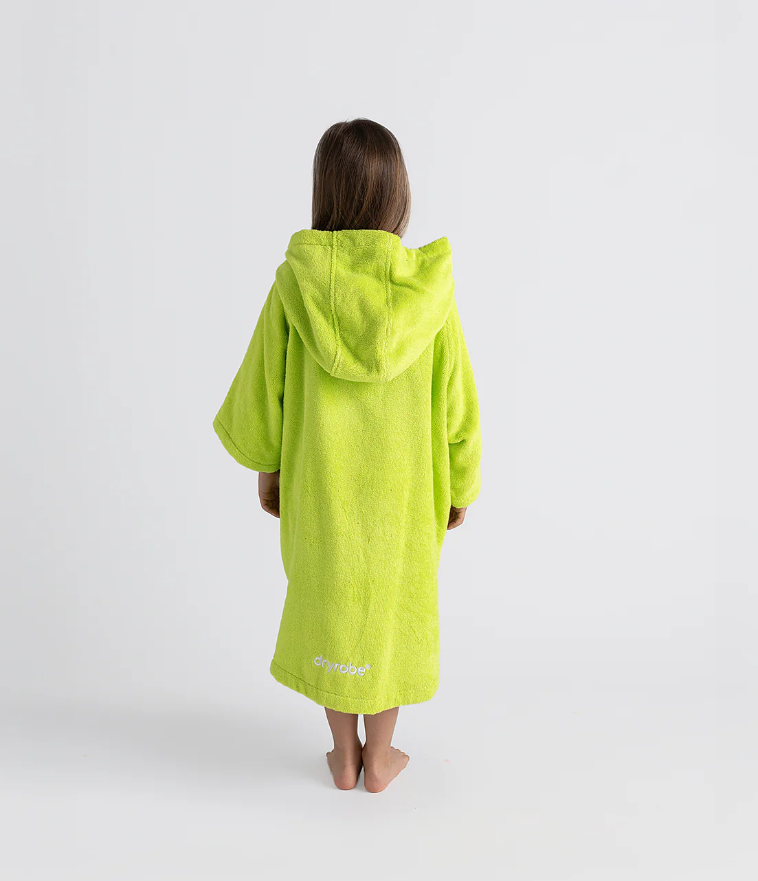 Lime Green Kids Organic Towel Changing Robe - Image 2