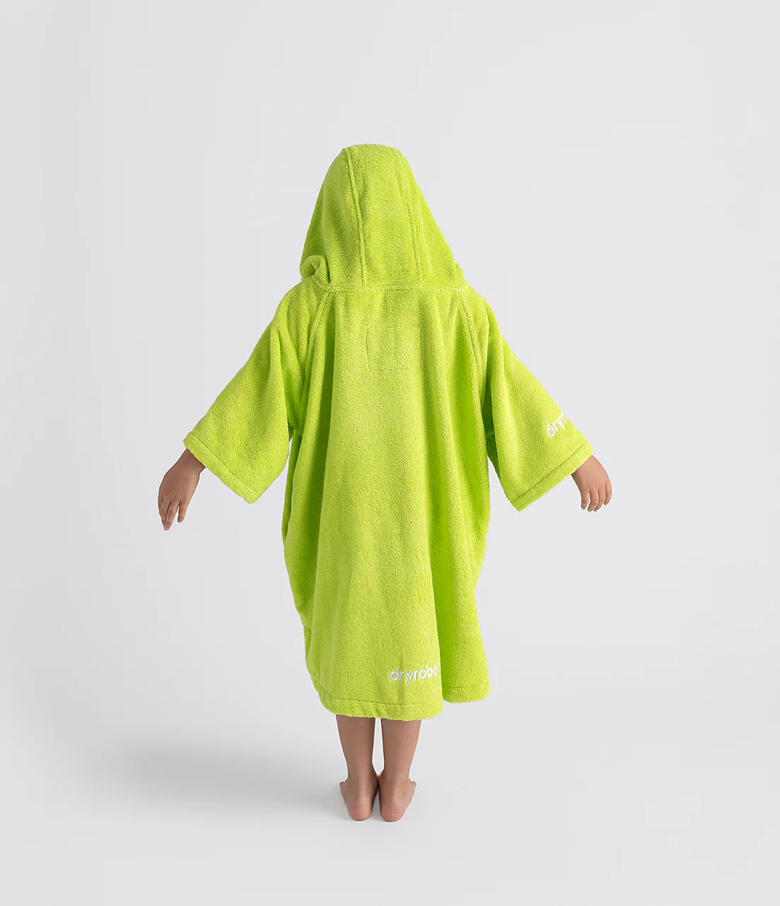Lime Green Kids Organic Towel Changing Robe - Image 4