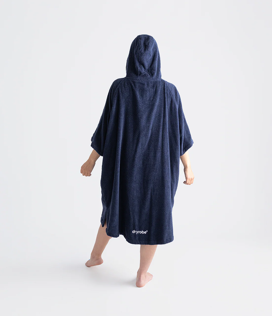 Navy Organic Towel Changing Robe - Image 4