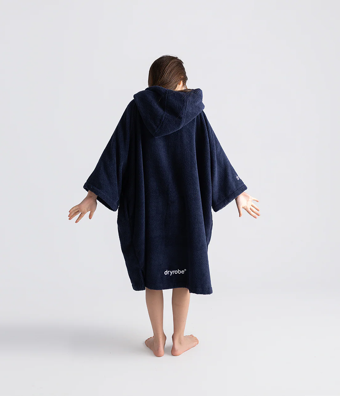 Navy Kids Organic Towel Changing Robe - Image 6