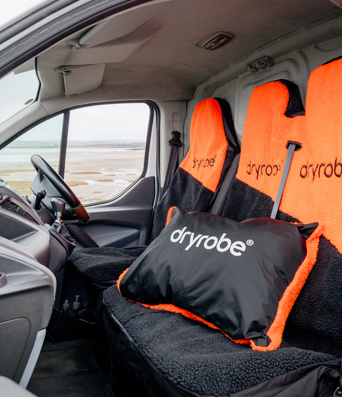 Orange Black Packable Travel Cushion Cover - Image 6