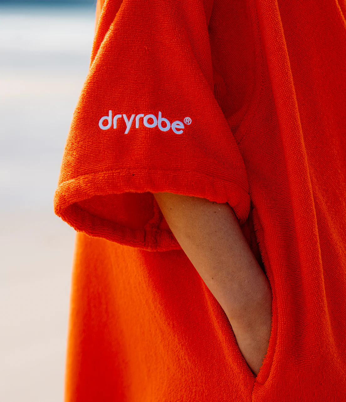 Orange Organic Towel Changing Robe - Image 10