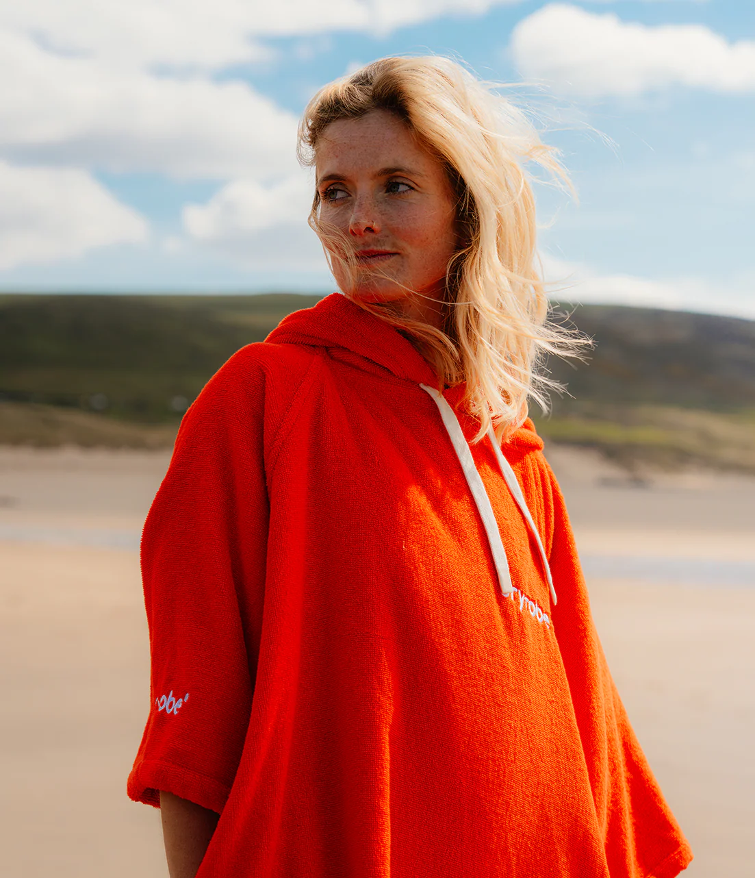 Orange Organic Towel Changing Robe - Image 12