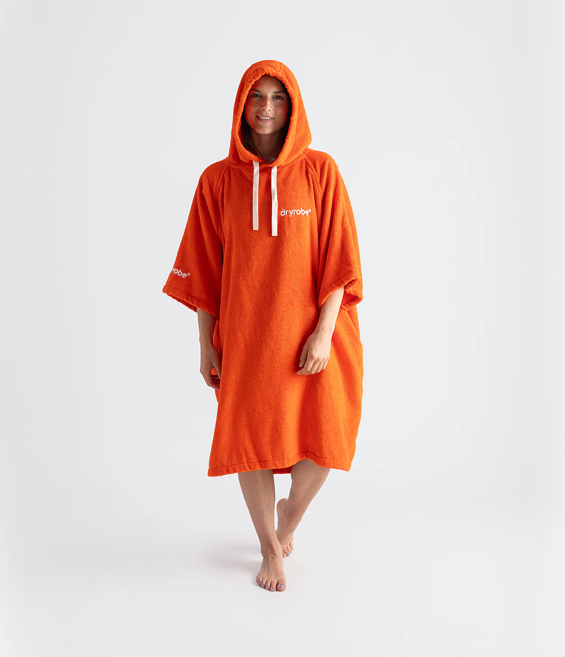 Orange Organic Towel Changing Robe - Image 4