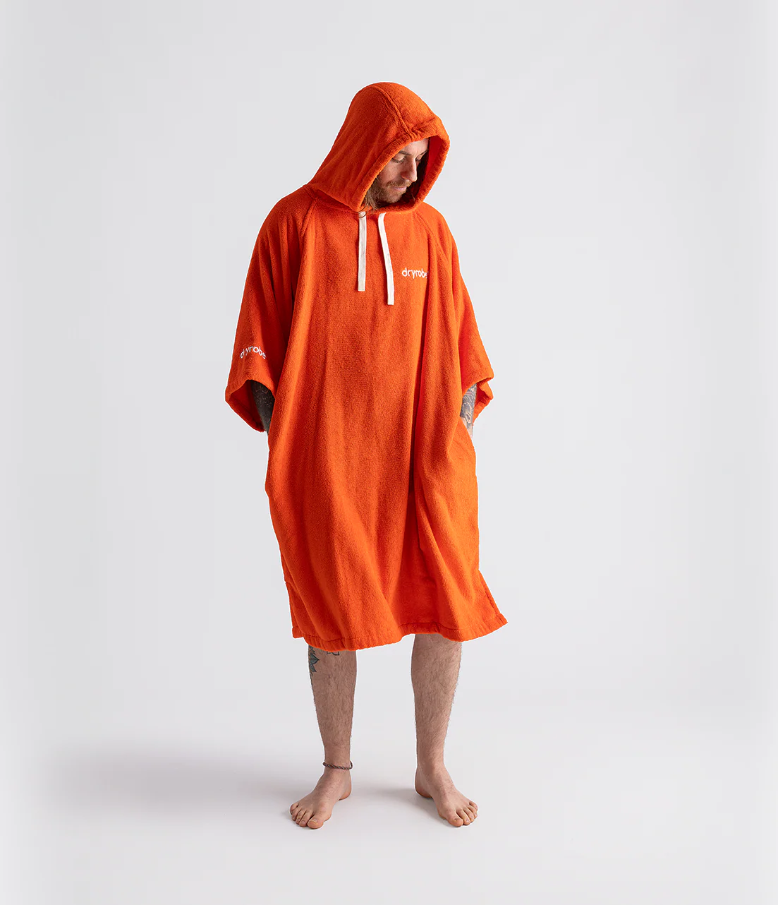 Orange Organic Towel Changing Robe - Image 7