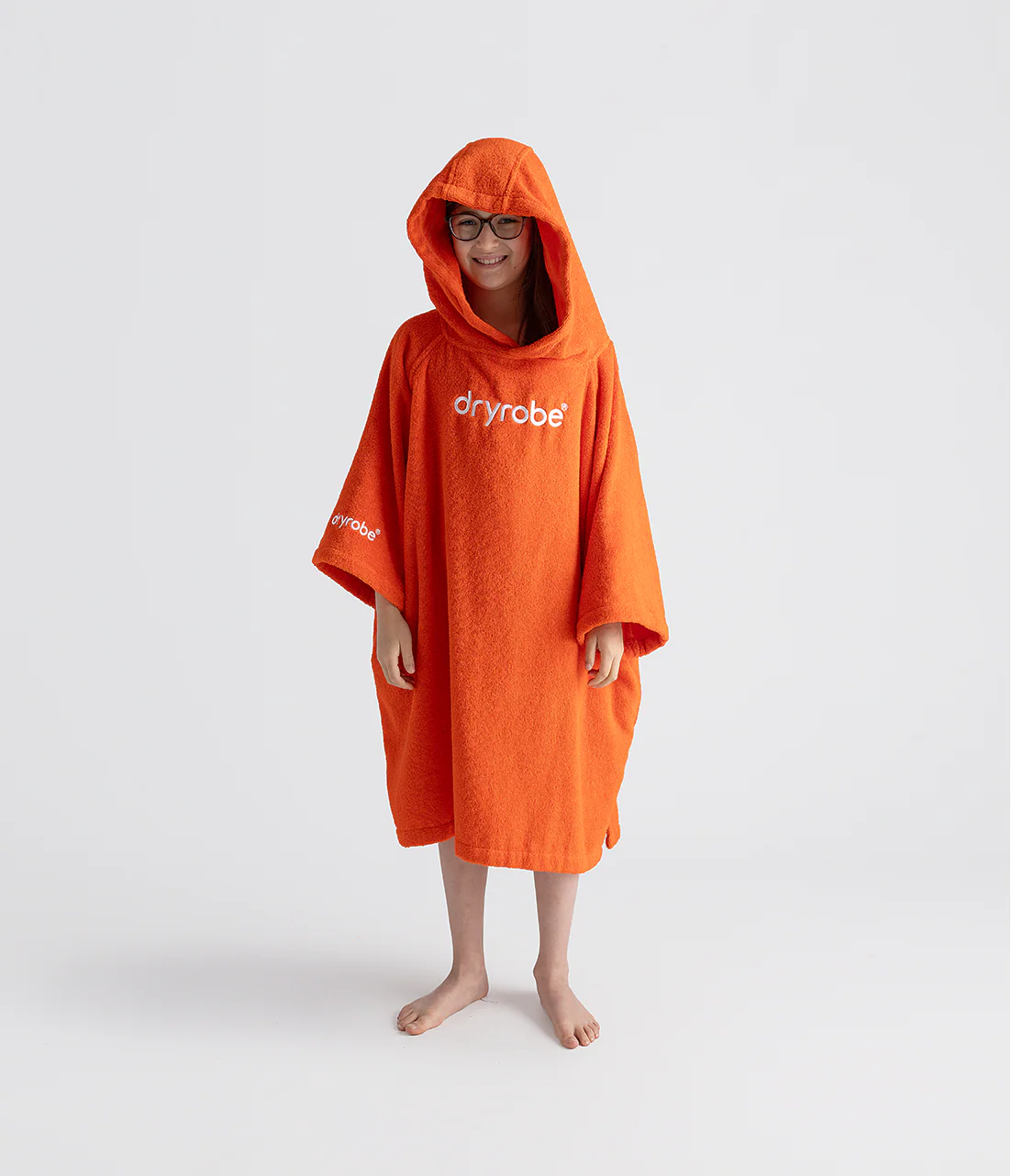 Orange Kids Organic Towel Changing Robe