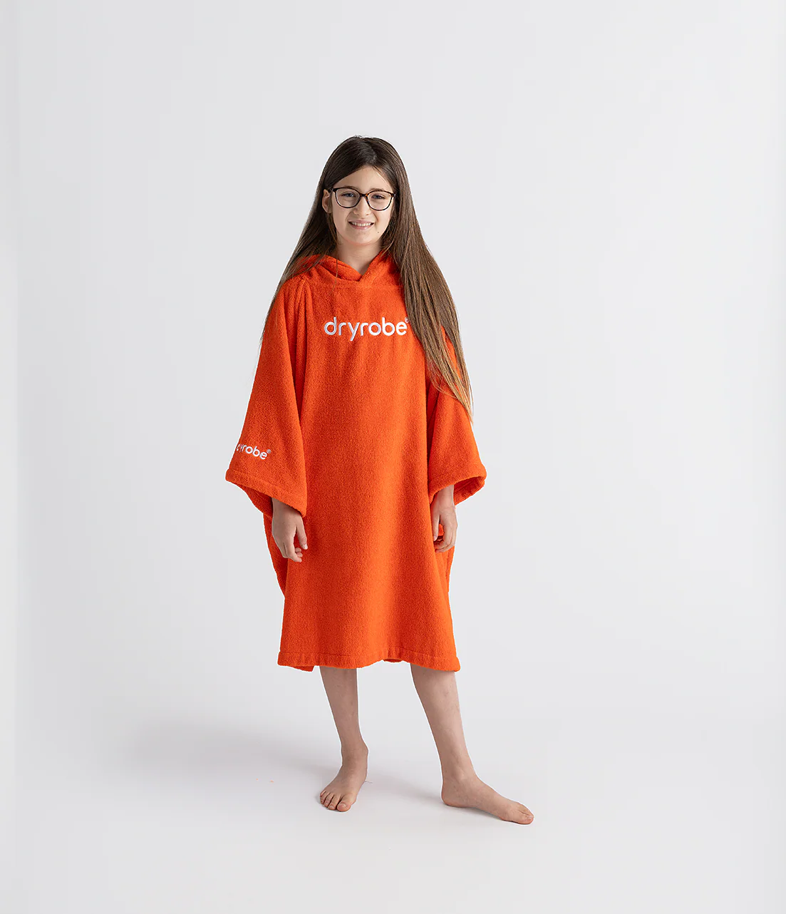 Orange Kids Organic Towel Changing Robe - Image 2