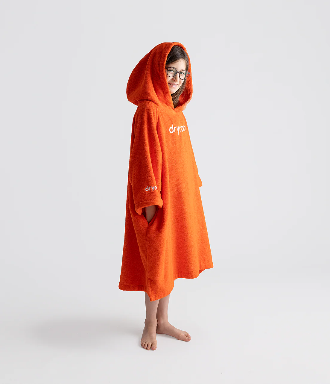 Orange Kids Organic Towel Changing Robe - Image 3