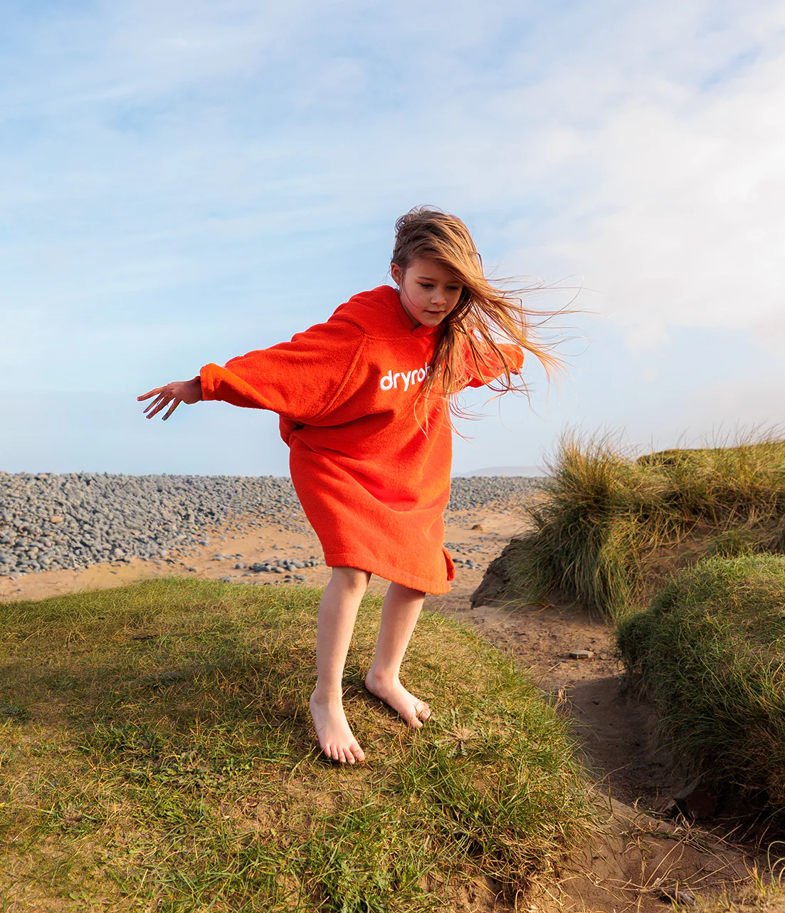 Orange Kids Organic Towel Changing Robe - Image 7