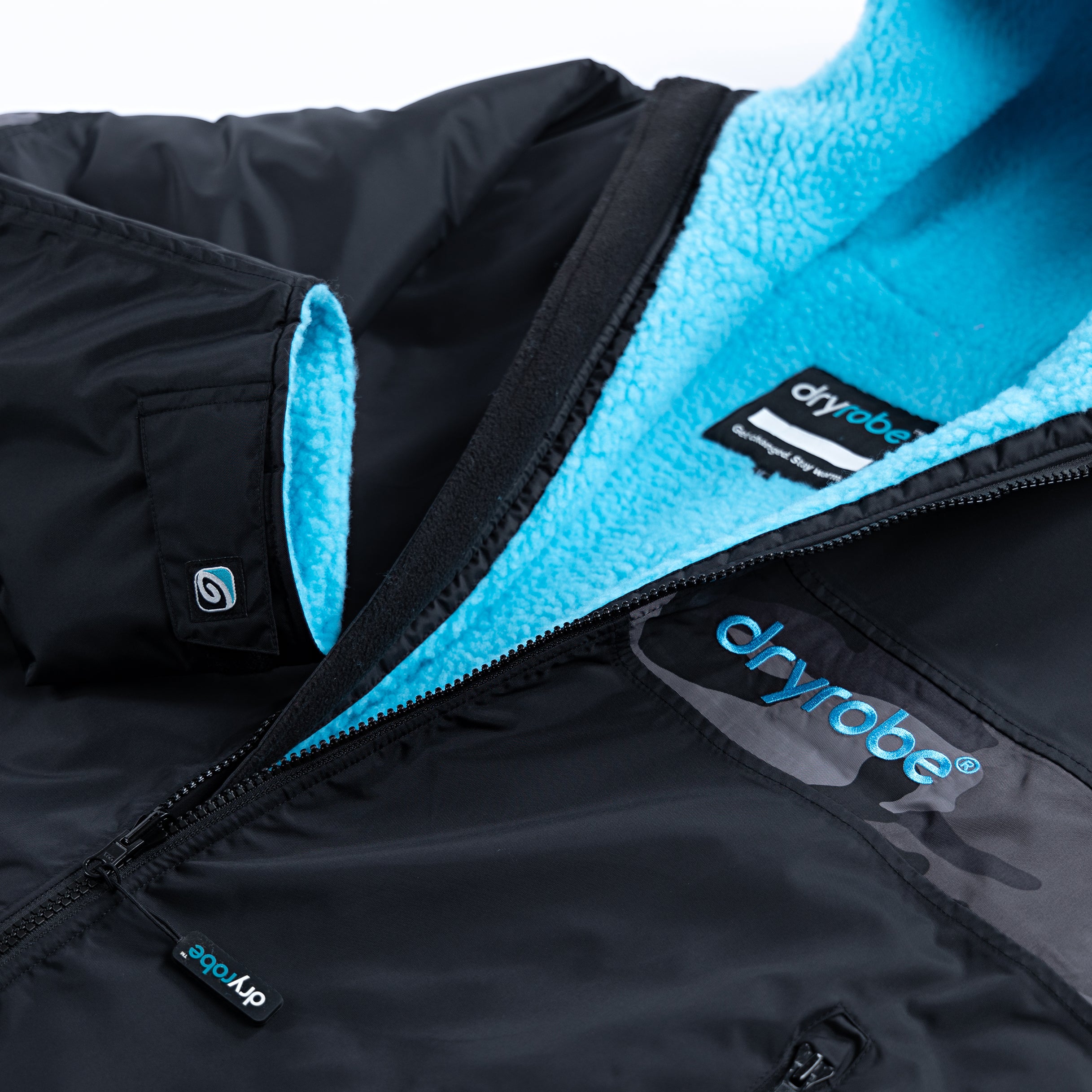 REWORK - Black Blue Camo Advance Kids Changing Robe - Image 5