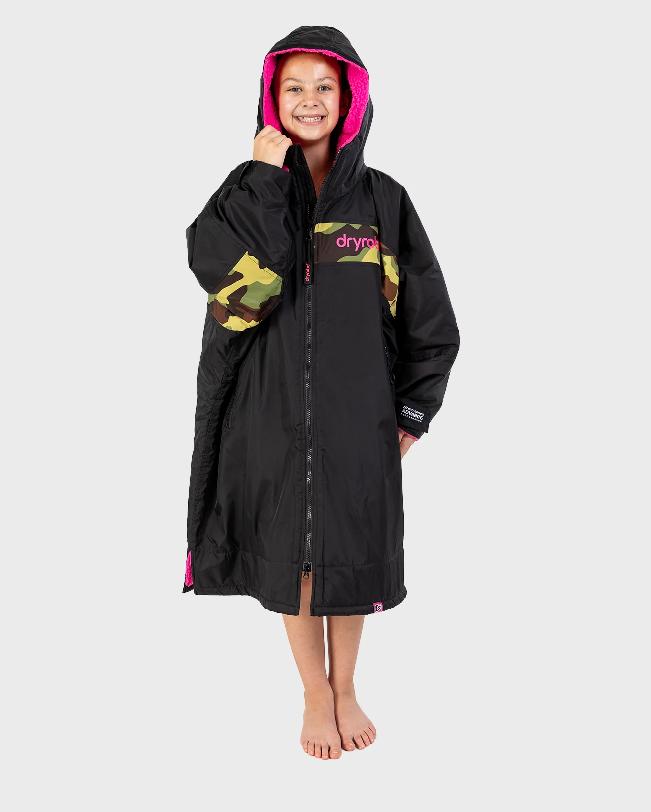REWORK - Black Pink Camo Advance Kids Change robe - Image 5