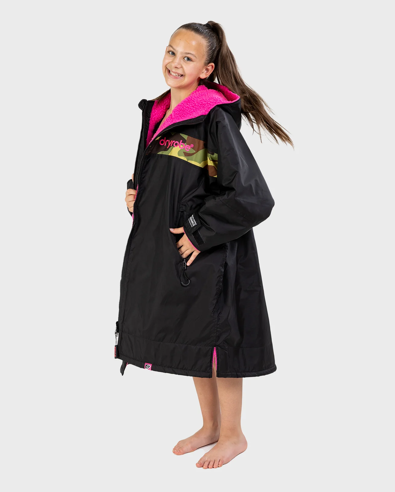 REWORK - Black Pink Camo Advance Kids Change robe - Image 6