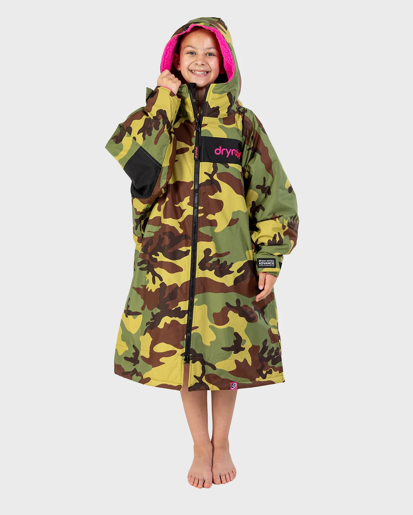 REWORK - Camo Pink Black Advance Kids Change Robe - Image 3