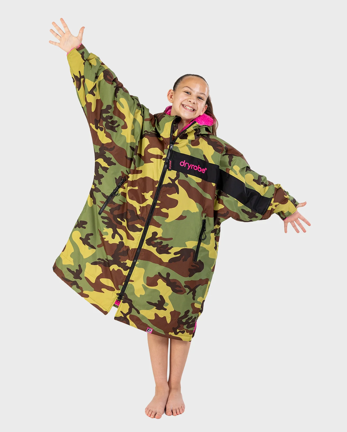 REWORK - Camo Pink Black Advance Kids Change Robe - Image 5