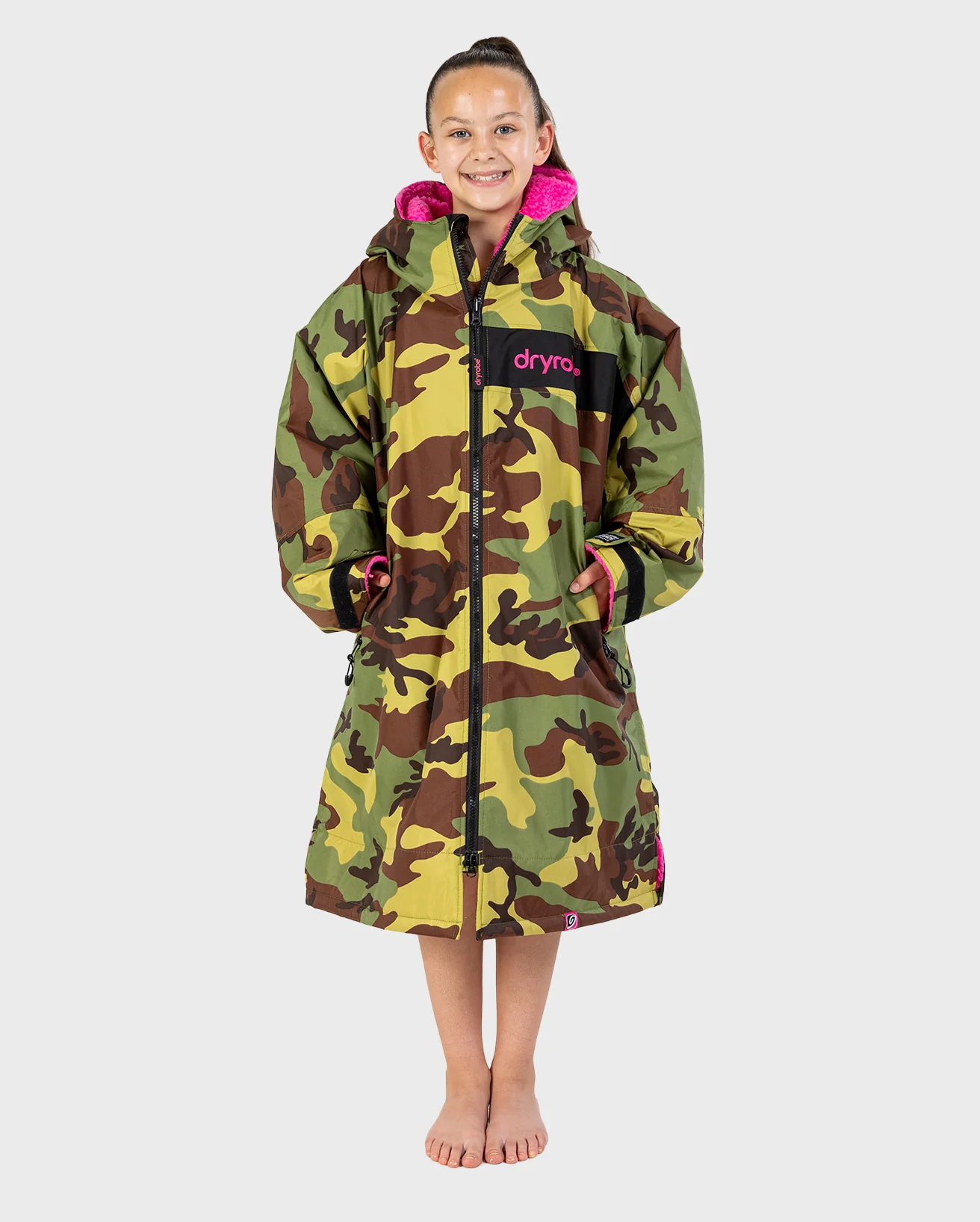 REWORK - Camo Pink Black Advance Kids Change Robe - Image 6