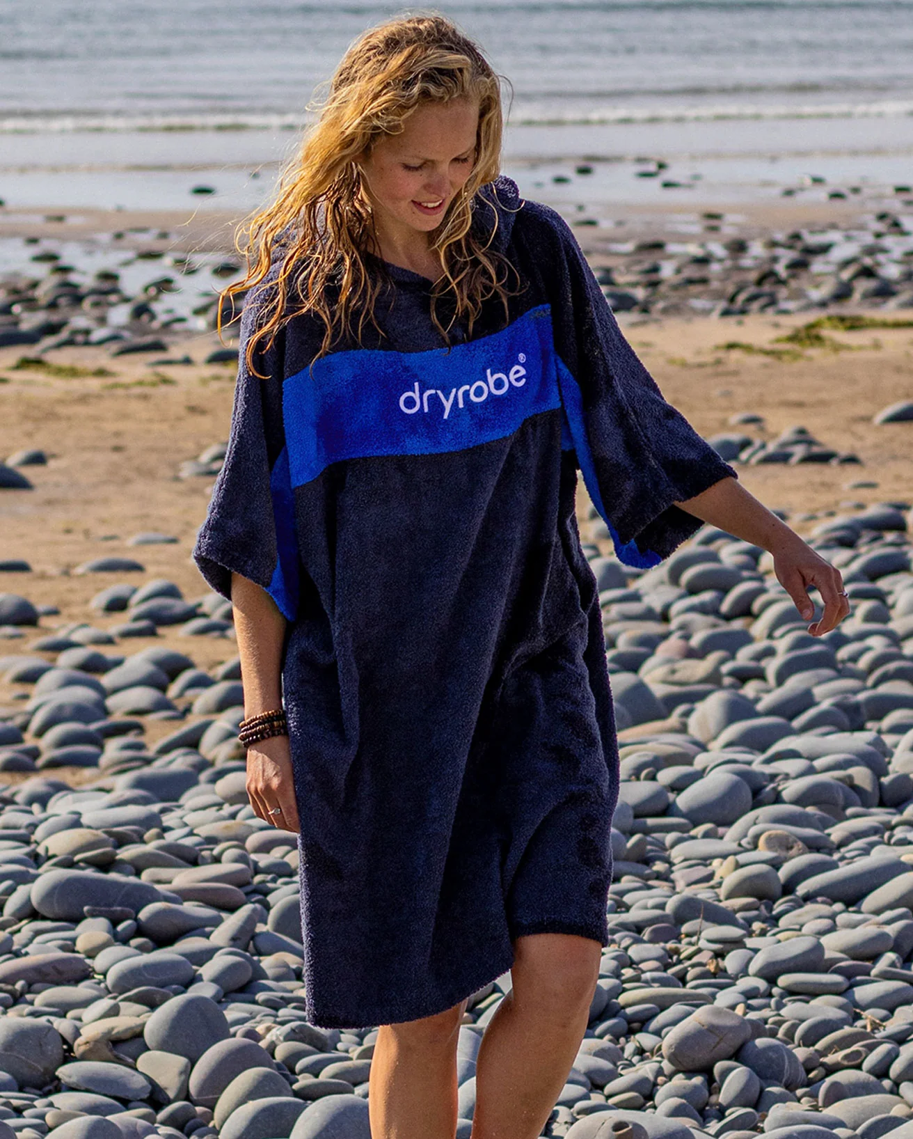 REWORK - Navy Royal Blue Organic Towel Changing Robe - Image 6