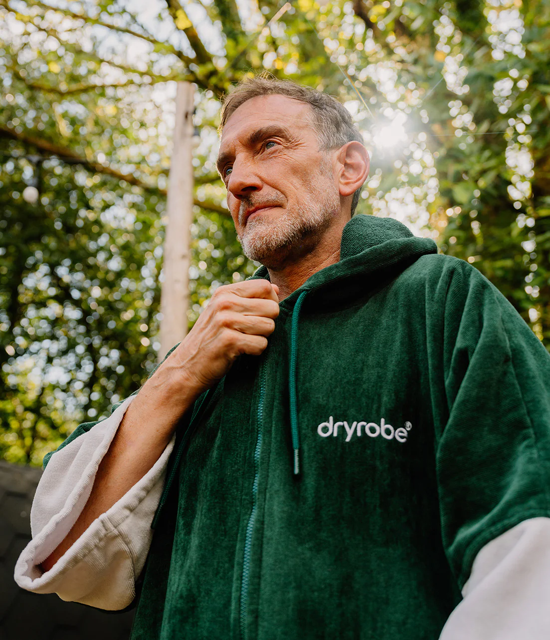 Sycamore Green Full-Zip Organic Towel Robe - Image 11