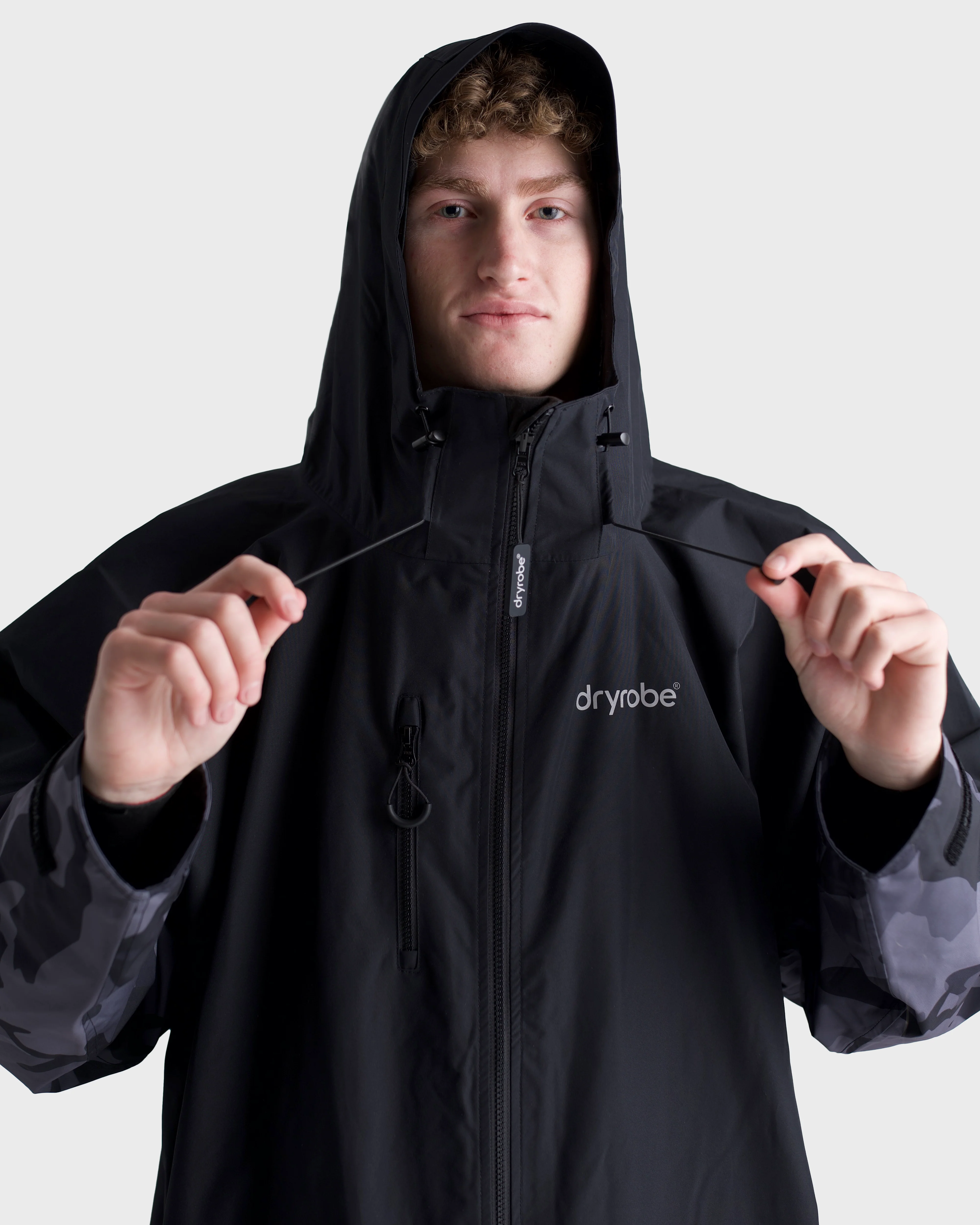 Black Camo Tech-Lite Long Sleeve Changing Robe - Image 16