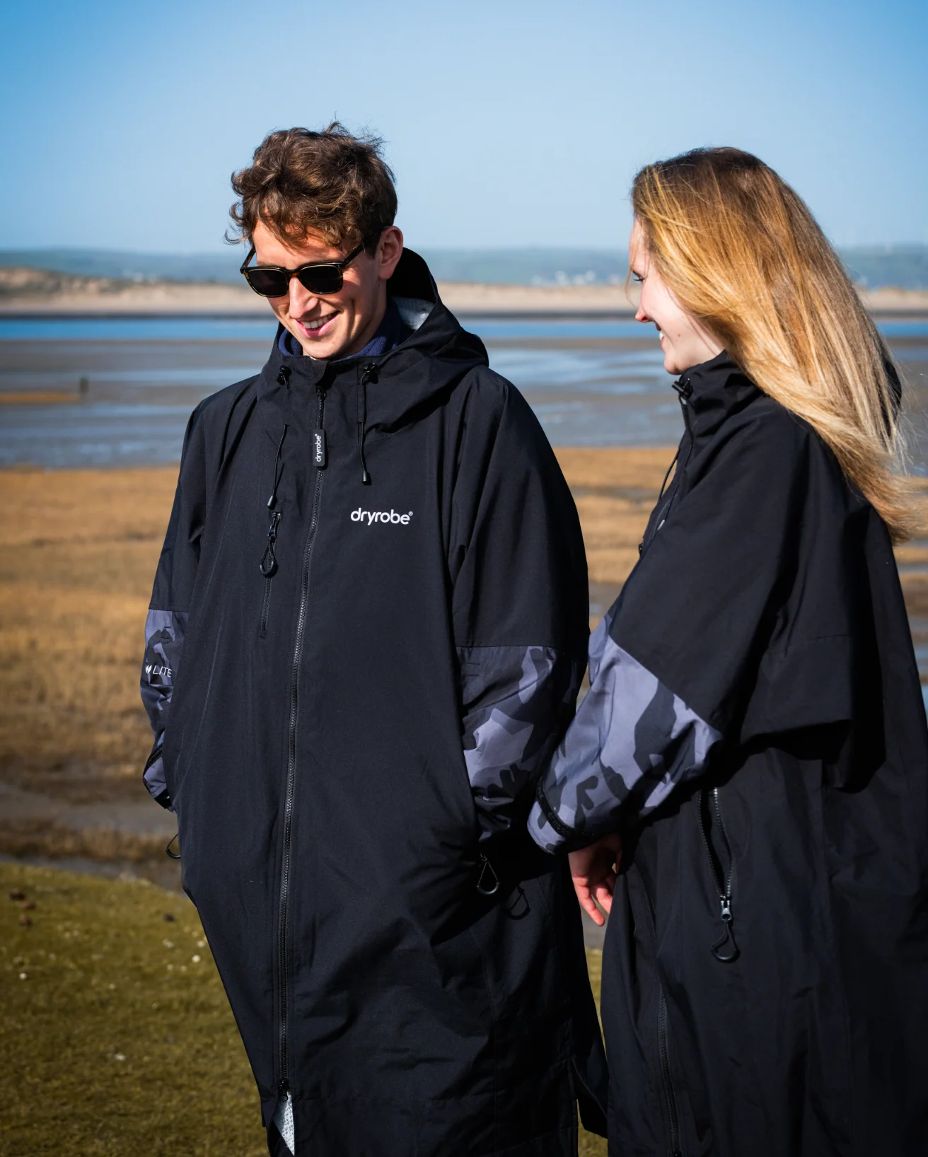 Black Camo Tech-Lite Long Sleeve Changing Robe - Image 19