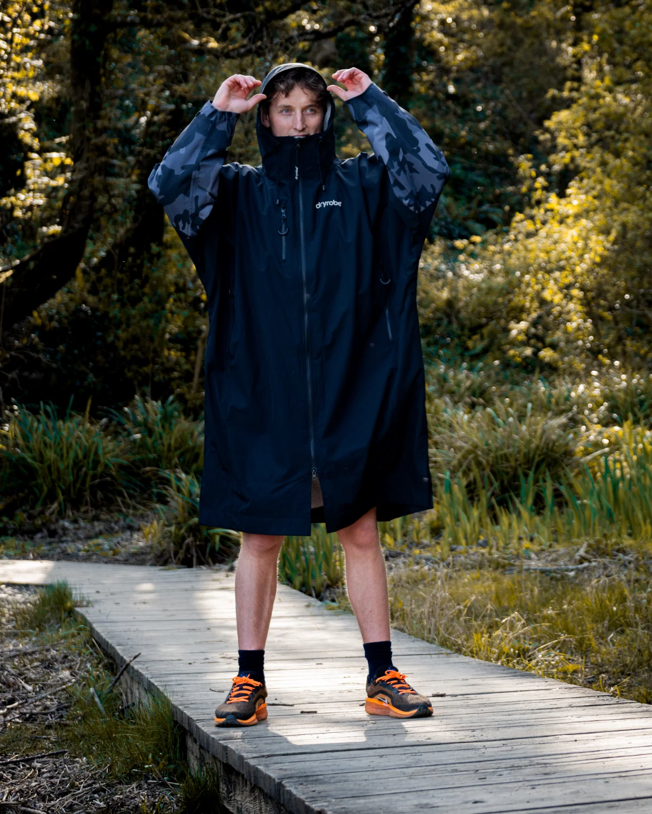 Black Camo Tech-Lite Long Sleeve Changing Robe - Image 23